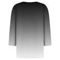 thumbnail image 4 of RXIRUCGD Women's Fashion Casual Gradient Loose Button Tops, Gray, Size: L, 4 of 5