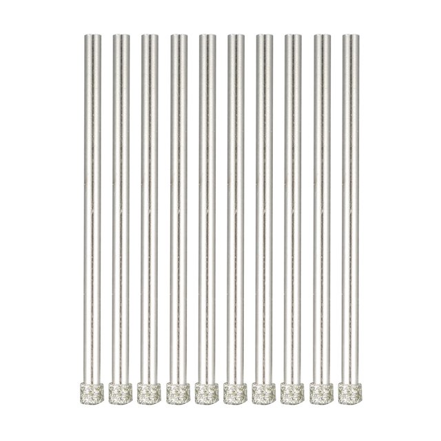 Unique Bargains 10 Pcs 1/8 Pieds Particules de Diamant Embout de Revêtement pour Scie et Forage pour Verre