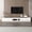 Natural + White, variant on Modern TV Stand, 65 70 75 Inch Black TV Stands for Living Room, Entertainment Center with Storage, TV Console Table with Adjustable Hinge (Black)
