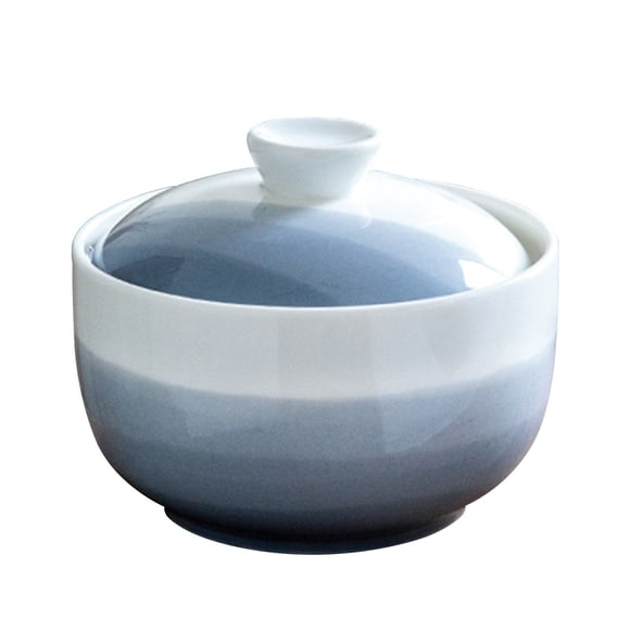 Qeeadeea Bouillon Cups, French Onion Soup Bowls With Handles, French Onion Soup Crocks Oven Safe, Microwave Soup Bowl With Lid, Soup Mug-blue-11.5x11.5x9.5cm, 350ml