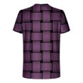 thumbnail image 4 of Qertyioot Hommes Imprimer Manches Courtes Col Rond T-shirt Décontracté Mode Dégagement Manches Courtes, 4 of 5