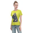 thumbnail image 4 of T-Shirt Basique à Manches Courtes pour Femmes Demon Slayer : Shitou Wuichiro, 4 of 6