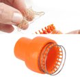thumbnail image 1 of Wire Crochet Loom Orange Ergonomic Design Auto Release Safe Durable Wire Crochet Knitter for Hat Scarf Socks,Knitting Versatile Little Loom Set for Children Beginners, 1 of 9