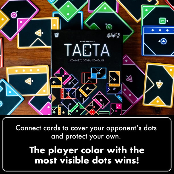 Tacta Card Game, Fast Paced Strategic Shape Matching Game for All