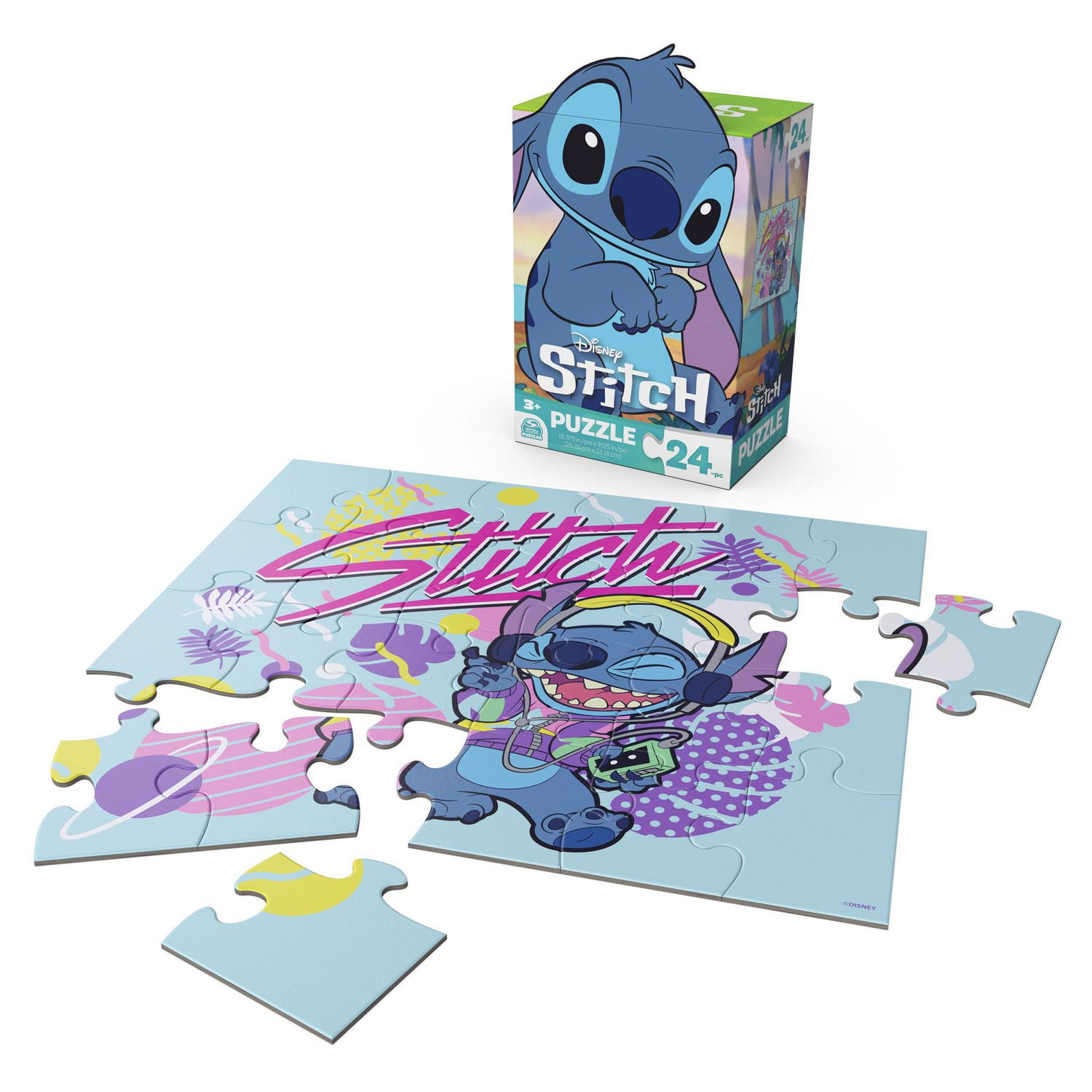 Disney's Lilo and Stitch, Puzzle de 24 pièces Stitch, jouets Disney, puzzle Disney, jouets pour filles, puzzles Disney pour enfants à partir de 3 ans
