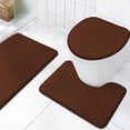 thumbnail image 1 of Chmadoxn Bathroom Rugs, Rugs for Living Room, Area Rug, Bath Mat Bathroom Toilet Cover Bathroom Mats Absorbent Printed Floor Mats Bathroom Toilet 3 Piece Floor Mat Set carpeting carpeting, 1 of 8