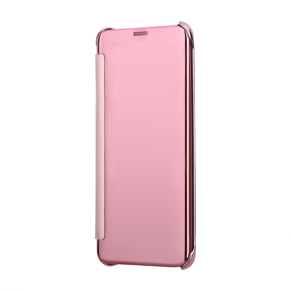 XYCCA Étui de Téléphone Antichoc Transparente en PC Rigide avec Miroir Rabattable pour Samsung Galaxy S8 Or Rose-081901