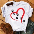 thumbnail image 2 of CEHVOM T-Shirts Imprimés pour Femmes Grande Taille Col Rond Imprimé Chat Manches Courtes Tee Graphique Hauts, 2 of 4