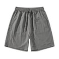 thumbnail image 1 of asjyhkr Men's Summer Shorts Lightweight Beach Elastic Waist Shorts Quick Drying Drawstring Beach Shorts with Pockets, 1 of 2