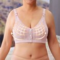 thumbnail image 2 of Timegard Bras for Women No Underwire Plus Size Comfort Front Closure Button Adjustable Strap Seniors Bras, 2 of 7