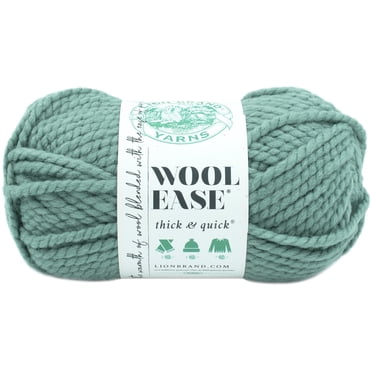 Lion Brand Wool-Ease Thick & Quick Yarn Succulent #6 Super Bulky Acrylic/Wool yarn, 170g/ 97m, 3-CT