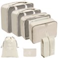 thumbnail image 3 of 7/8/9/10pcs/Set Packing Cubes, Lightweight Travel Luggage Organizer With Shoe Bag,, 3 of 4