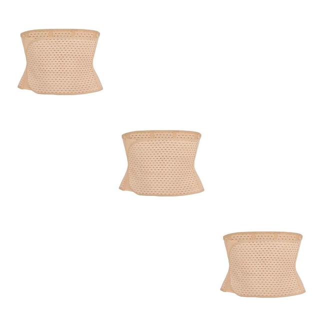 kurtrusly BEST POSTPARTUM POST NATAL MATERNITY ABDOMINAL STOMACH BELLY RECOVERY BELT BAND Beige 3Set