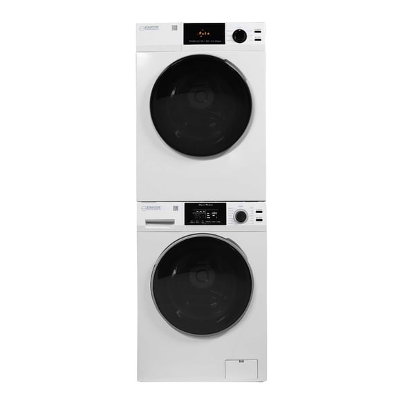 Equator STANDARD Empilable EW 835 Laveuse 18 Lb 1,9 Pi3 + ED 870 DL Sécheuse à Capteur Ventilée 4 Pi3 Prise Simple 110 V