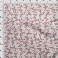 thumbnail image 4 of oneOone Velvet Off White Fabric Asian Baroque Sewing Craft Projects Fabric Prints By Yard 58 Inch Wide, 4 of 4