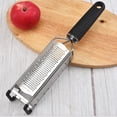 thumbnail image 4 of 3-sided Stainless Steel Cheese Grater Handheld Cheese Shredder with Hanging Hole Multipurpose Hand Grater for Home Restaurant Bakery, 4 of 9