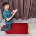 thumbnail image 2 of Home Office Mat 32 in x 20 in Foldable Flannel Prayer Rug with Non-Slip Backing for Church Travel Camping, 2 of 5