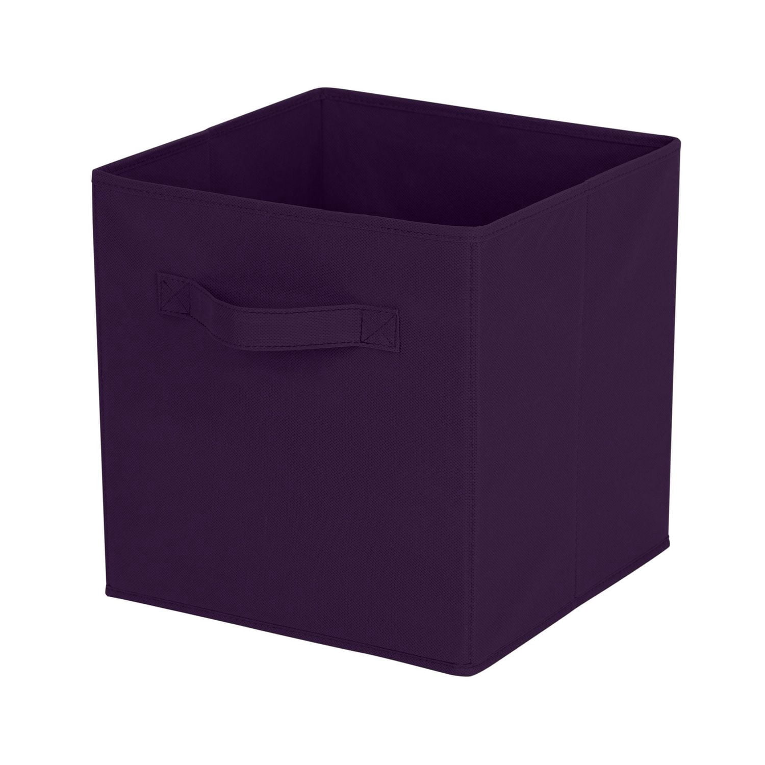 Mainstays panier de rangement en forme de cube,pliable, organisation de la maison, les principaux matériaux sont du tissu non usé et du papier cartonné, parfait pour la crèche, la salle de jeux, etc.