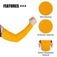 thumbnail image 3 of Unique Bargains 1 Pair Reduce Joint Pain Arm Elbow Compression Sleeve L Size Yellow, 3 of 7