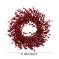 thumbnail image 3 of Mefallenssiah Halloween and Thanksgiving Simulation Green Plant Door Garlands Festival Decorations Plastic Small Flower Window Display Props Fall Decor 11.8in, 3 of 6