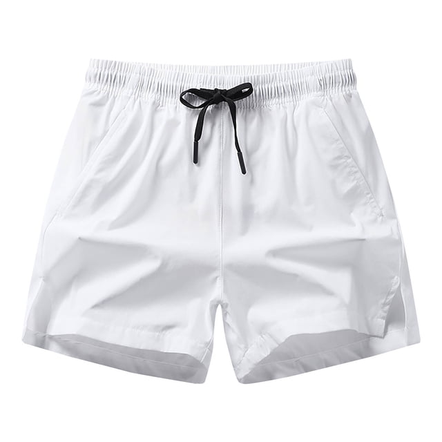 AherBiu Plus Size Men's Shorts Athletic Drawstring Elastic Waist Running Shorts Quick Drying Workout Gym Shorts