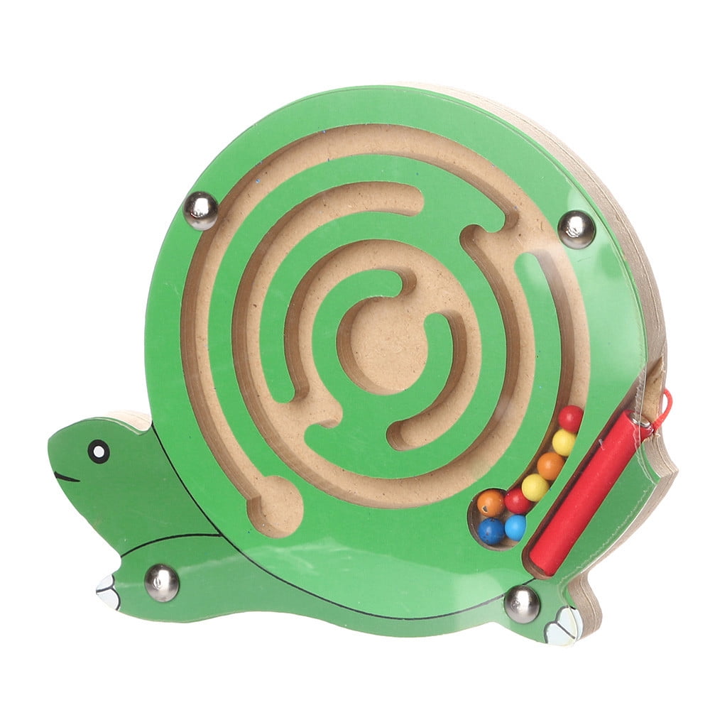 Labyrinthe Magnétique Couleurs Et Nombres En Bois - Jouet Éducatif 3-8 Ans, Cadeau Enfant Jouet Montessori Glace