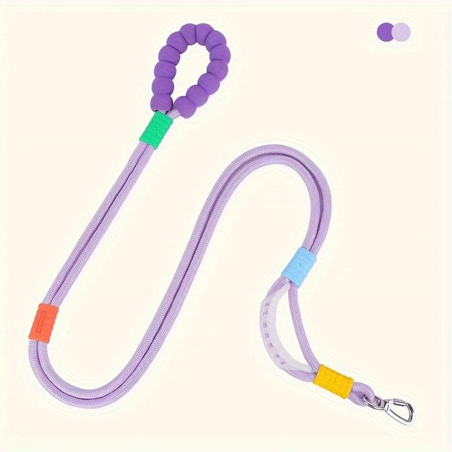 CNKOO 5-Foot Durable Polyamide Dog Leash with Comfort Grip and Secure Lock for All Breeds - Tug-Resistant Multipurpose Pet Leash