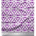 thumbnail image 1 of Soimoi Poly Georgette Fabric Ogee Damask Fabric Prints By Yard 52 Inch Wide, 1 of 5