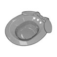thumbnail image 1 of Esquirla Sitz Bath Multipurpose Sturdy Anti Overflow Soak Pan for Bathroom Dorm Hotel Gray, 1 of 8