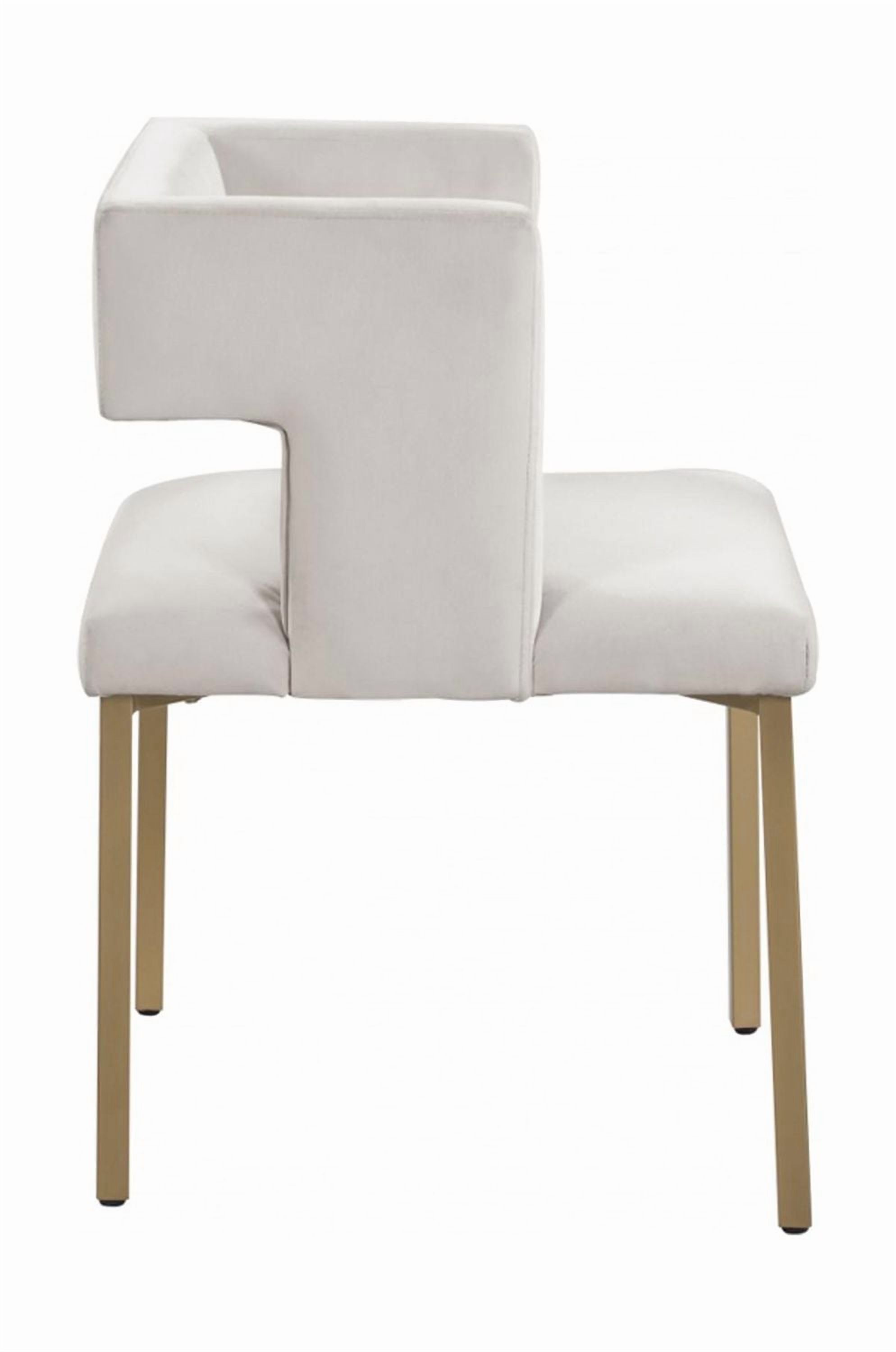 Chaise de salle à manger Alice, ensemble de 2, Beige