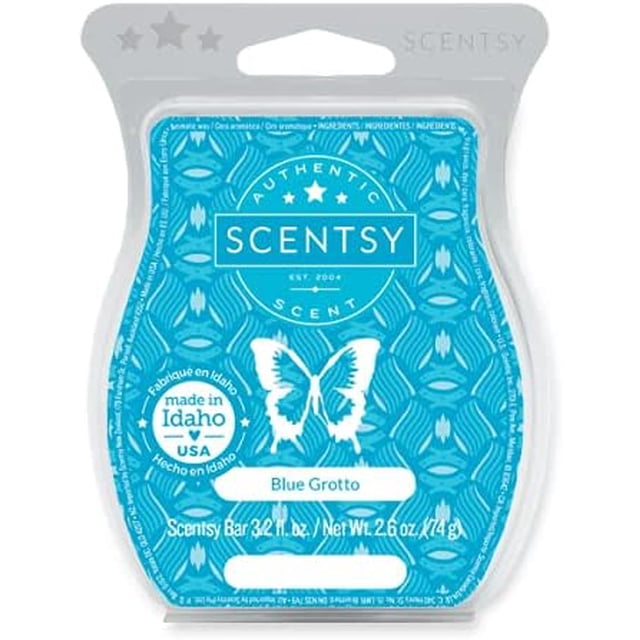 Scentsy Wax Bar Home Fragrance Multiple Choice of Aroma Type (Blue Grotto)