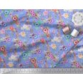 thumbnail image 3 of Soimoi Polyester Crepe Fabric Leaves, & Rose Floral Decor Fabric Printed Yard 52 Inch Wide, 3 of 3