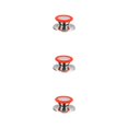 thumbnail image 2 of kurtrusly Bouton de Couvercle de Pot en Acier Inoxydable Anti-Brûlure Remplacement Poignée de Couvercle de Poêle de Cuisine Accessoires Modifiés Rouge Petit 3Ensemble, 2 of 6