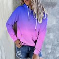 thumbnail image 2 of Penkiiy Chandails à Capuche pour Femmes Mode Chandails Décontractés pour Femmes Sweat à Capuche Patchwork Blouse à Capuche pour Dames Pull Rose Vif Vêtements Y2K, 2 of 4