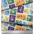 thumbnail image 2 of Soimoi Purple Polyester Crepe Fabric Floral & Insect Patchwork Print Fabric by The Yard 42 Inch Wide, 2 of 3