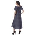 thumbnail image 3 of Moomaya Short Sleeve Tunic Womens Cocktail Cotton Flex Printed Dresses, 3 of 5