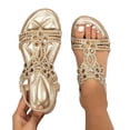 thumbnail image 3 of 2025 Women Shoes Sandals Platform Rope Sandals for Women Wedge Sandals Fashion Versatile Hot Sandals for Women Braided Buckle Breathable Wedge Sandals with Rhinestones for Women Sandals, 3 of 9