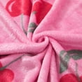 thumbnail image 3 of Mainstays Kids Couverture Jetée en Peluche Cerises, 3 of 5