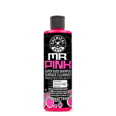 Shampoing et savon supérieur de nettoyage de surface de Chemical Guys Mr. Pink Super Suds (16 oz liq)