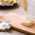 thumbnail image 4 of Food StoragePremium Mini Square Seasoning Bottles with Leakproof Lids – Transparent 4Pcs for Kitchen Organization and Picnics, 4 of 6