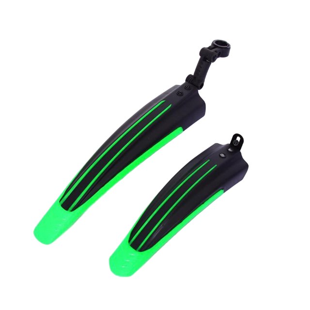 Decodeary 2x Garde-Boue d'Aile de Vélo Réglable et Protection Fiable pour Vélo Convenant Vert Tendre 1 Ensemble