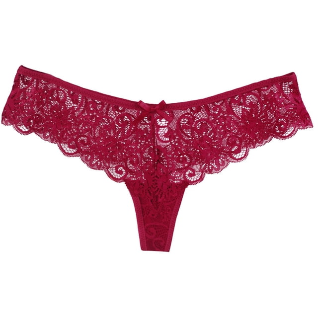 Ketyyh-chn99 Culottes pour Femmes String pour Dames sous-Vêtements Bikini en Coton pour Femmes sous-Vêtements Bikini Respirants Rouge,TG