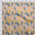 thumbnail image 3 of oneOone Viscose Chiffon Fabric Rectangle & Triangle Geometric Print Fabric By The Yard 42 Inch Wide, 3 of 4