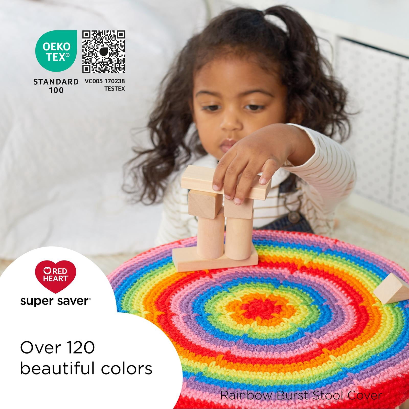 Red Heart® Fil Super Saver®, Imprimés, Acrylique #4 Médium, 5oz/142g