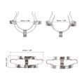 thumbnail image 4 of Unique Bargains Silver Tone Joint Clip Lab Clamp Mounting Clips for 29/32mm 29/42mm Glass Taper Joint Laboratory Tool, 4 of 4