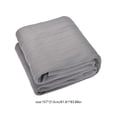thumbnail image 3 of Grey Electric Heated Blanket, Double Control Warming Mattress Pad With Zoning Temperature, Auto Shutoff And Polyester Material For Bed, Sofa, Winter Use 61.81X83.86X9.84In 4.92Lb, 3 of 8