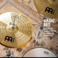 thumbnail image 4 of Meinl Cymbal Set Box Pack with 14 Hihats 18 Crash/Ride Plus a FREE 14 Crash - HCS Traditional Finish Brass - Made In Germany TWO-YEAR WARRANTY (HCS1418+14C), 4 of 5