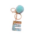 thumbnail image 2 of Letter Pendant Plush Ball Key Chain Resin Sequin Buckle Keyring Holder Charm Decoration, 2 of 8