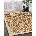 thumbnail image 3 of Ahgly Tapis Rectangulaire Lavable en Machine Intérieur Transitionnel Marron Or, 2 Pieds x 5 Pieds, 3 of 7