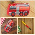 thumbnail image 3 of OULII 1Set Red Fire Truck Birthday Party Pinata with Candy Filler Firefighter Theme Decoration, 3 of 8